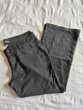 Faded Glory women's size 18 dark gray pants, good stretch EUC